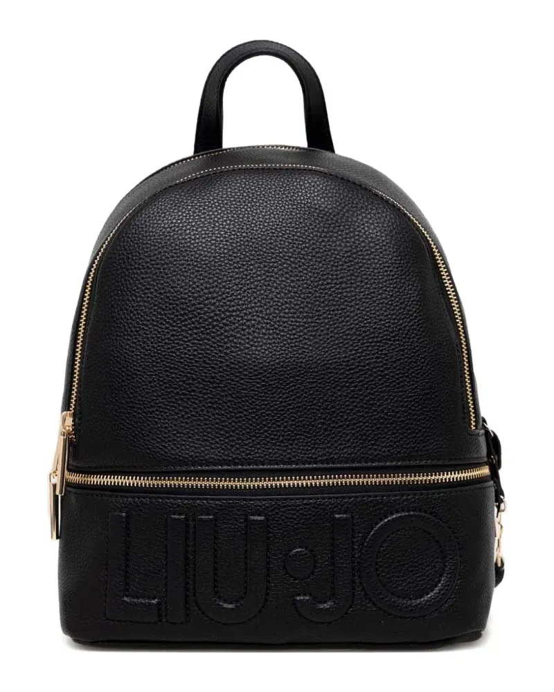 Liu Jo Rucksack mit Logo-Prägung - Schwarz Schwarz