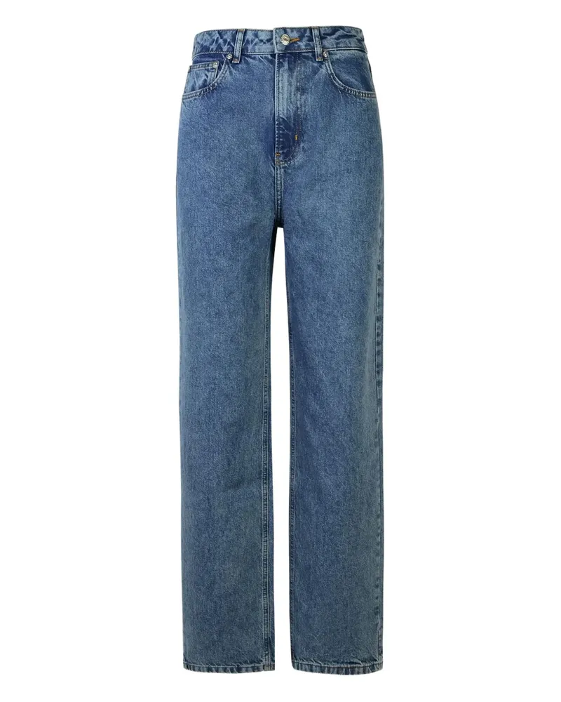 Moschino Five-Pocket-Jeans mit weitem Saum - Blau Blau