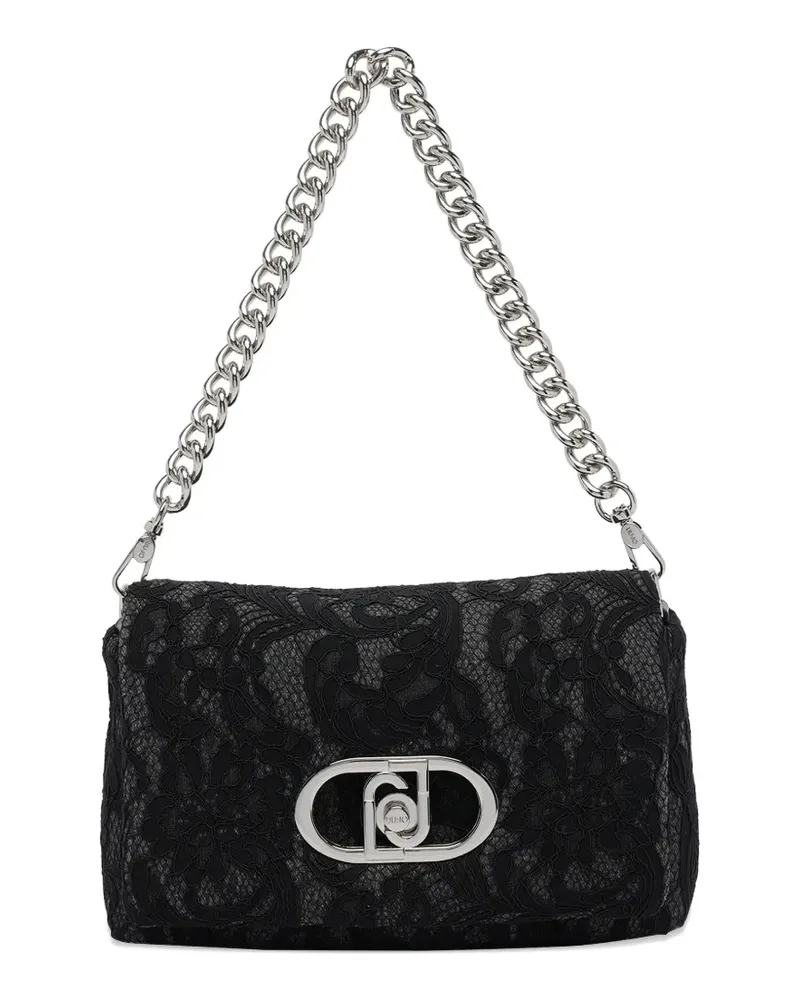 Liu Jo lace logo crossbody bag - Schwarz Schwarz