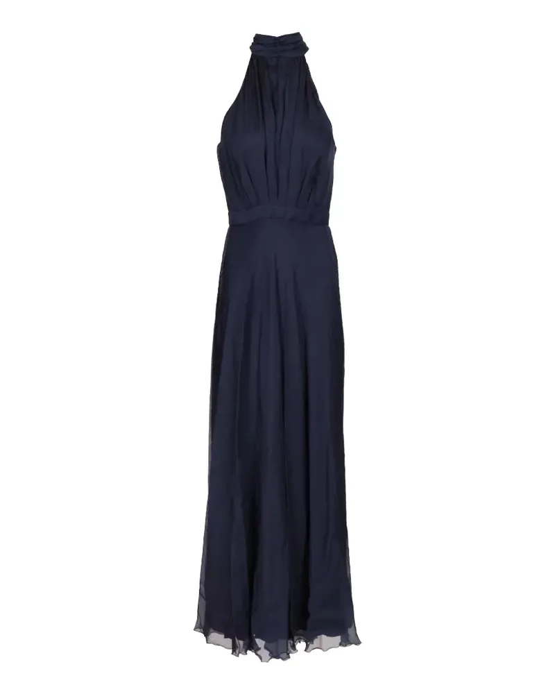 Raquel Diniz Giovanna Closed halterneck maxi dress - Blau Blau