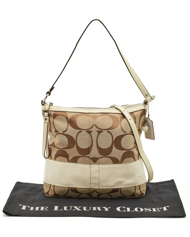 Coach 2000 Umhängetasche aus Canvas - Nude Nude