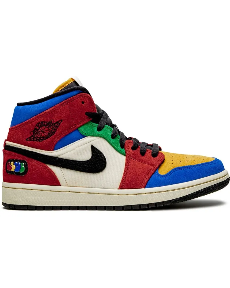 Jordan Air  1 Mid Blue The Great-Fearless' Sneakers - Rot Rot