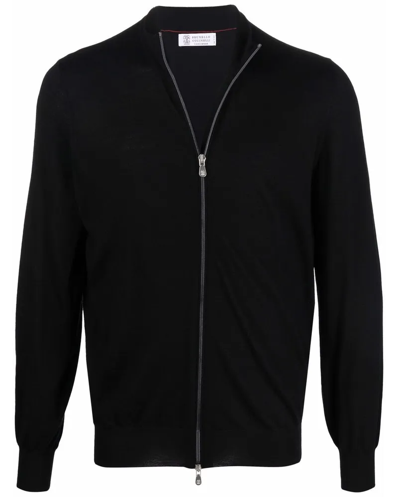 Brunello Cucinelli Cardigan mit Reißverschluss - Schwarz Schwarz