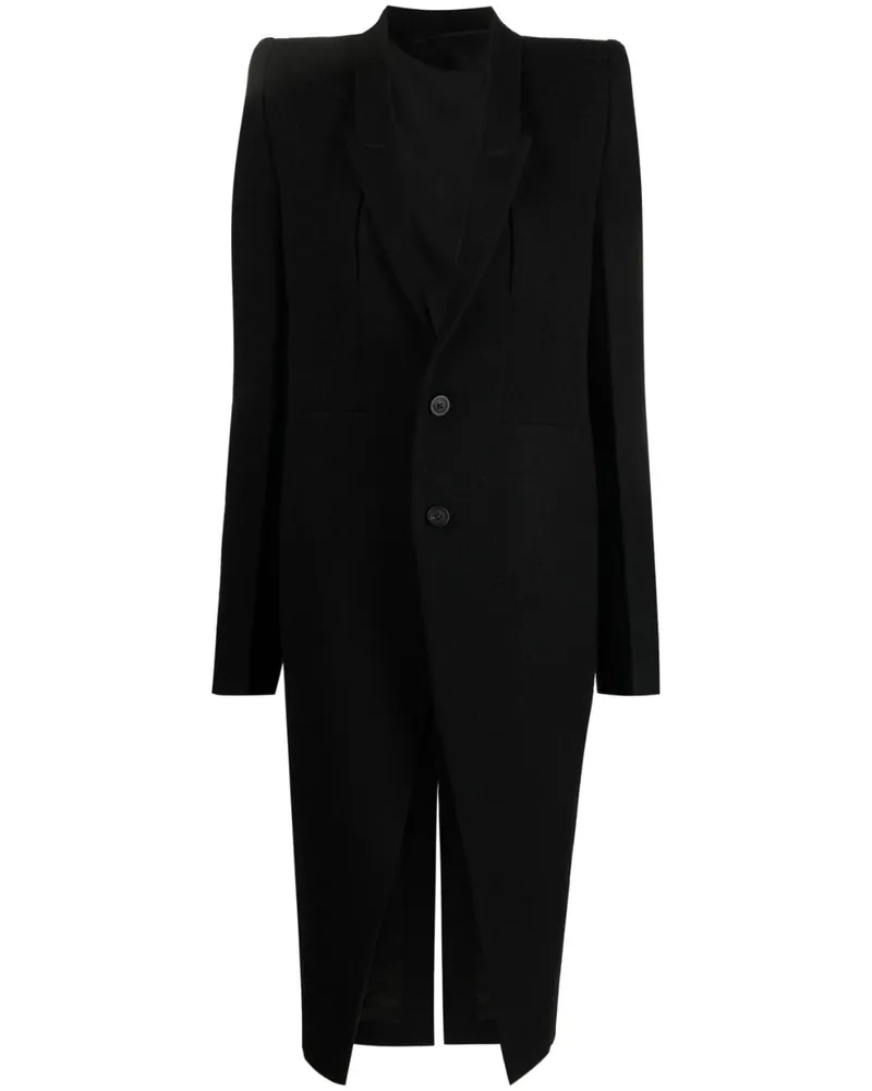 Rick Owens Mantel mit Knöpfen - Schwarz Schwarz