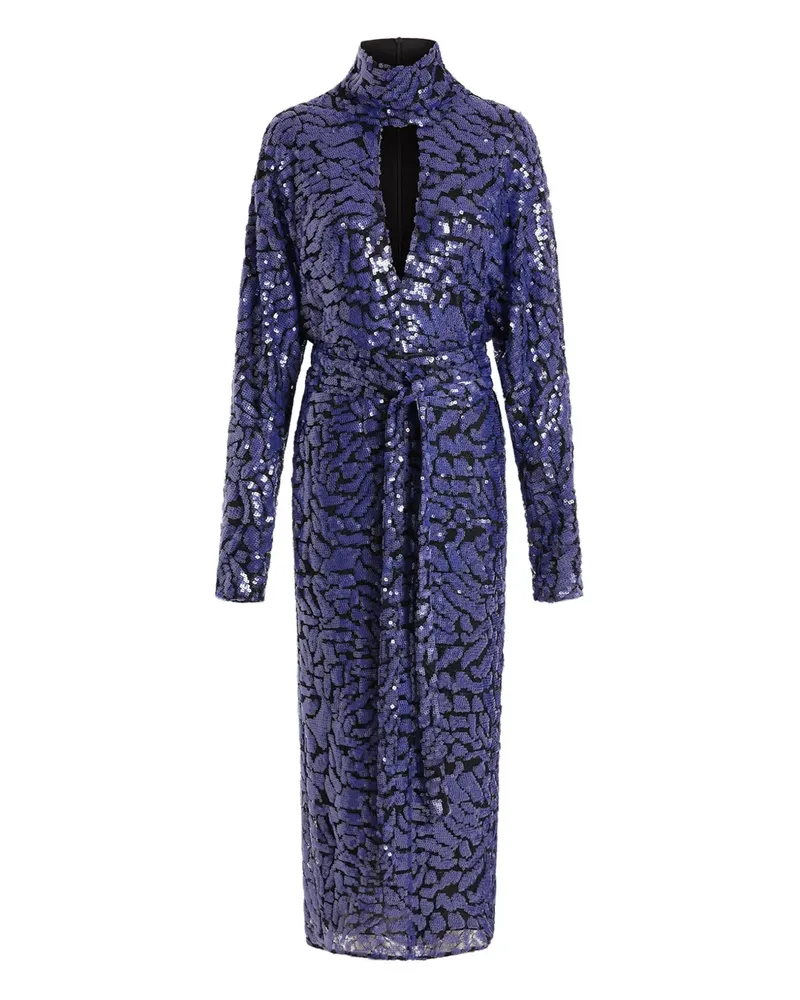 16ARLINGTON Epole Midikleid mit Pailletten - Violett Violett