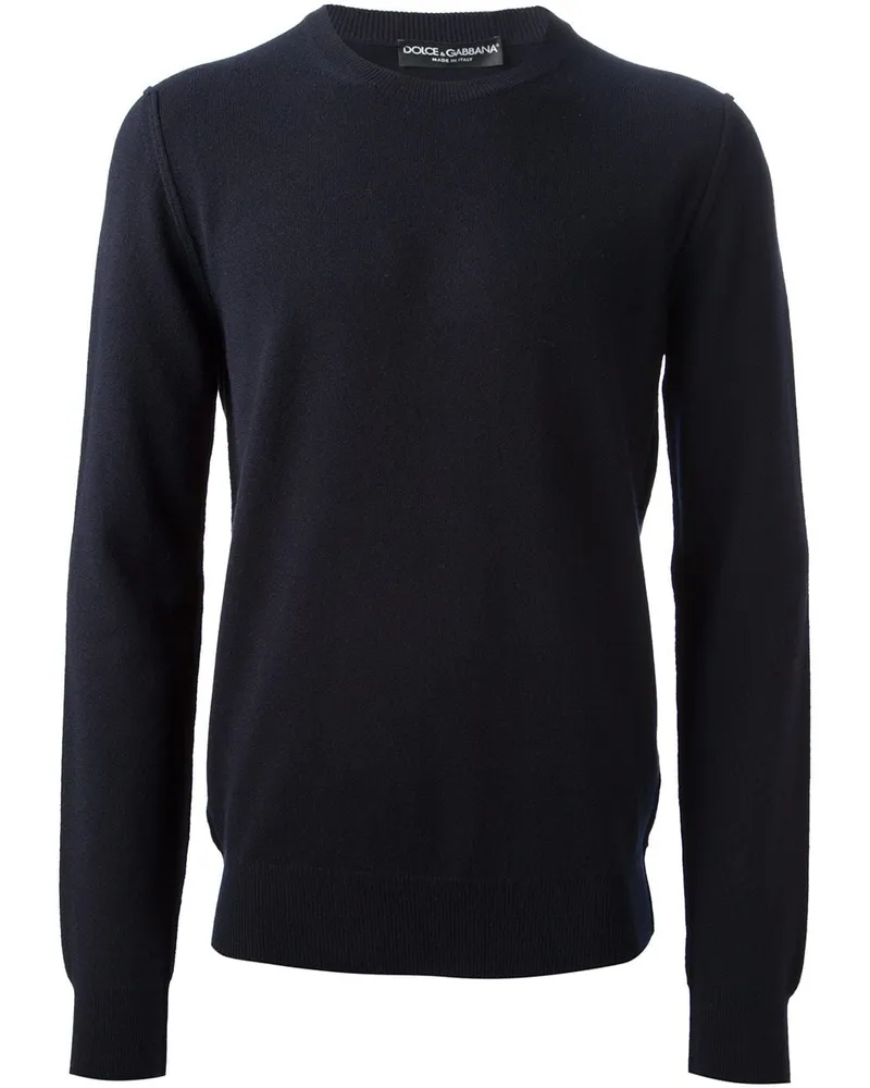 Dolce & Gabbana Klassischer Kaschmirpullover - Blau Blau