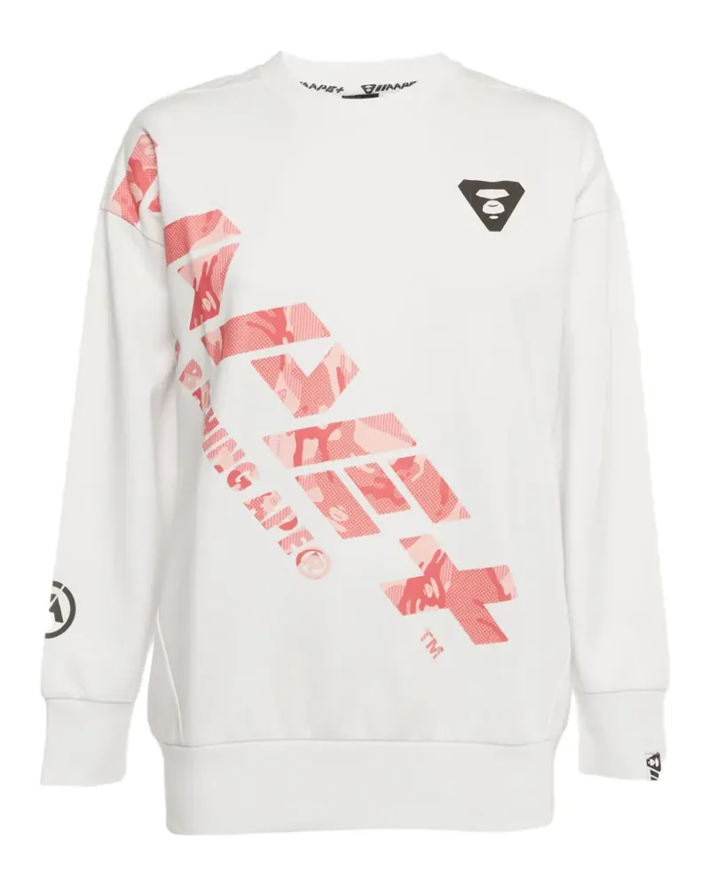 BAPE graphic-print sweatshirt - Weiß Weiß