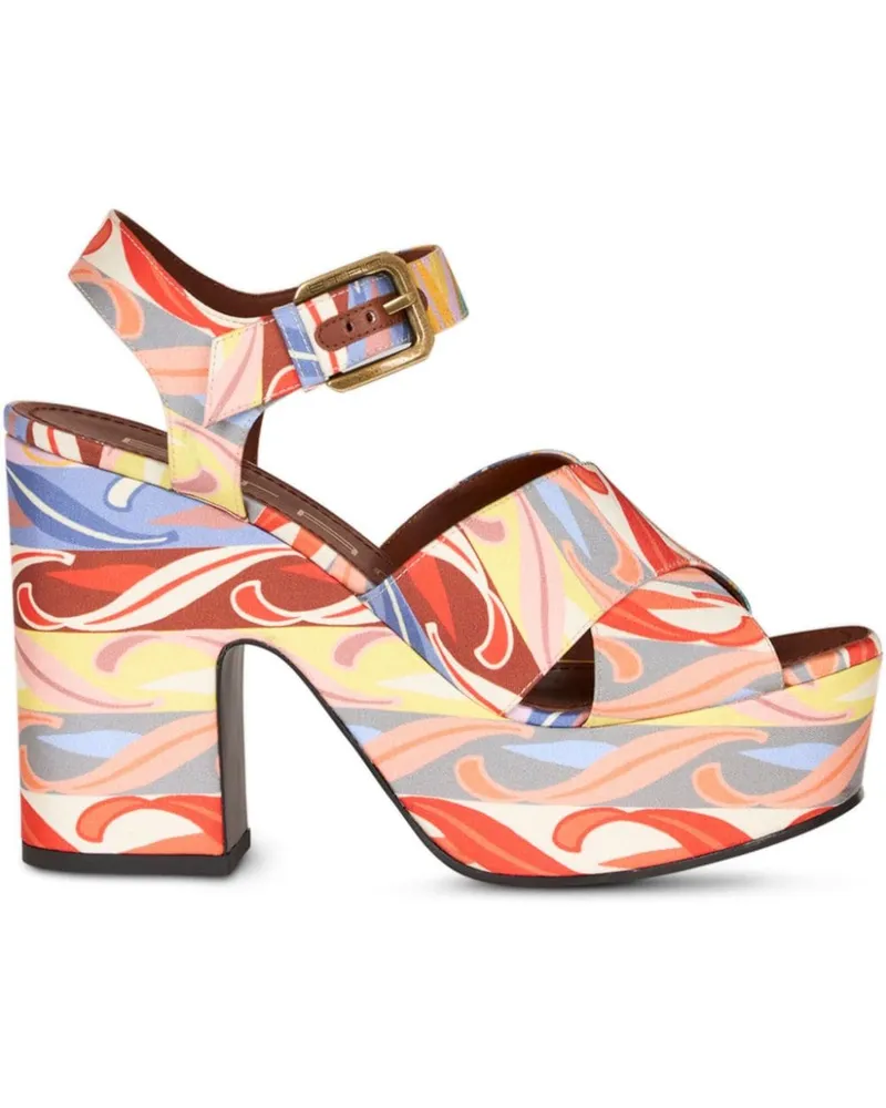 Etro Sandalen mit Sommer-Print Nude