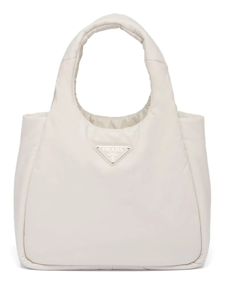Prada Mittelgroße Soft Handtasche - Weiß Weiß