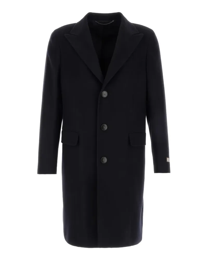 Canali Einreihiger Mantel - Blau Blau