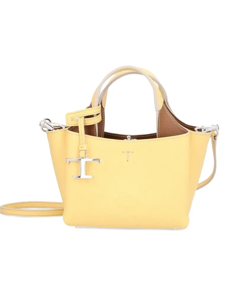TOD'S T Timeless Schultertasche - Gelb Gelb