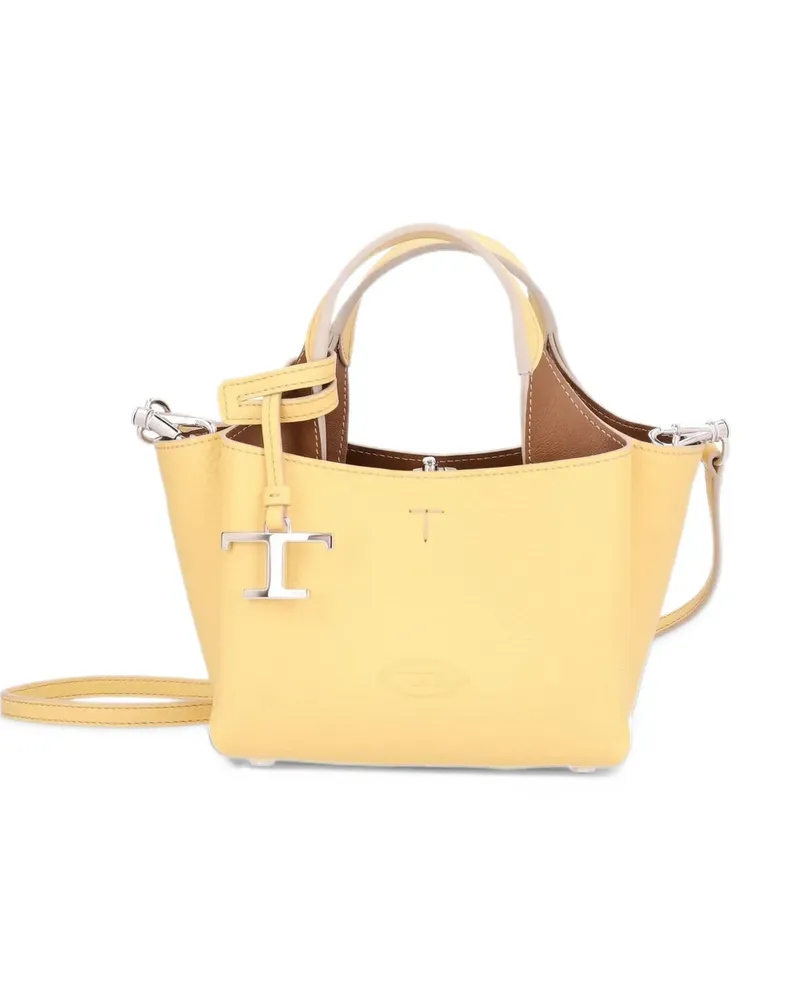 TOD'S T Timeless Schultertasche - Gelb Gelb