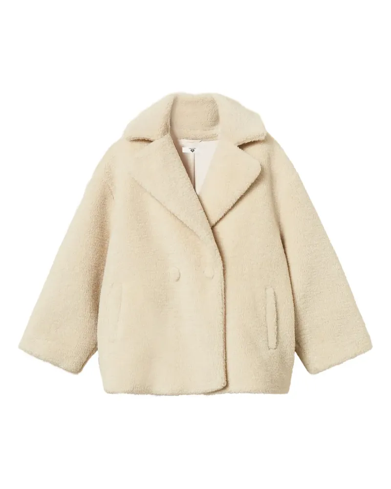 Twin-Set double-breasted coat - Nude Nude