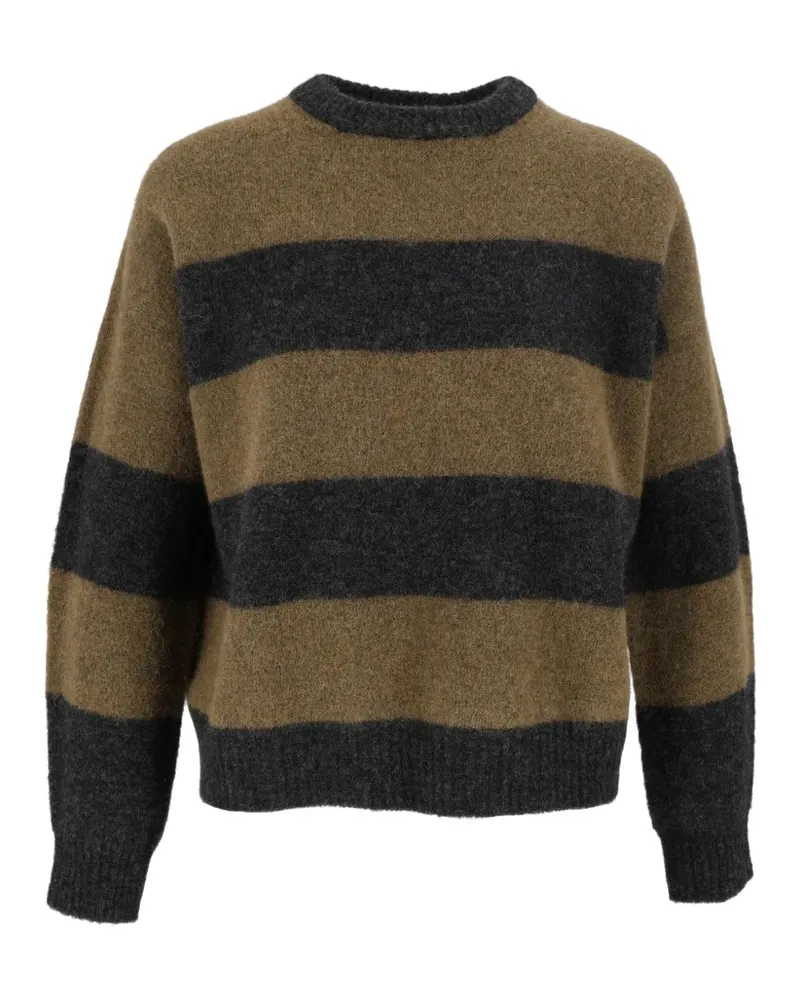 Max Mara Tuono Pullover mit Streifen - Grün Grün
