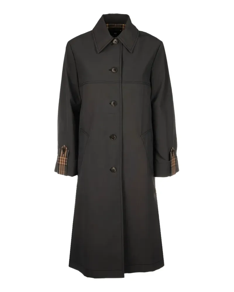 Paul Smith button cuff trench - Schwarz Schwarz