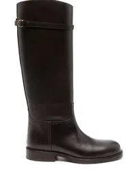 Ralph Lauren Stiefel mit Polo Pony Braun