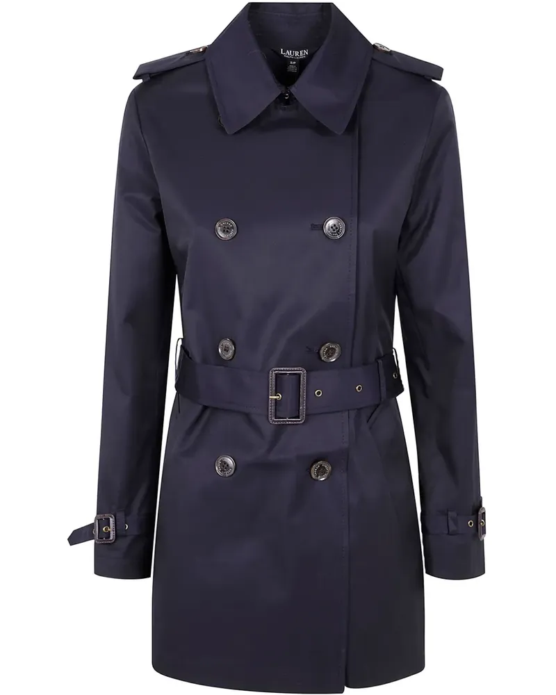 Ralph Lauren Zweireihiger Trenchcoat - Blau Blau