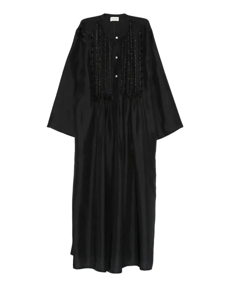P.A.R.O.S.H. P.A.R.O H. Sadio bead-embellished midi dress - Schwarz Schwarz