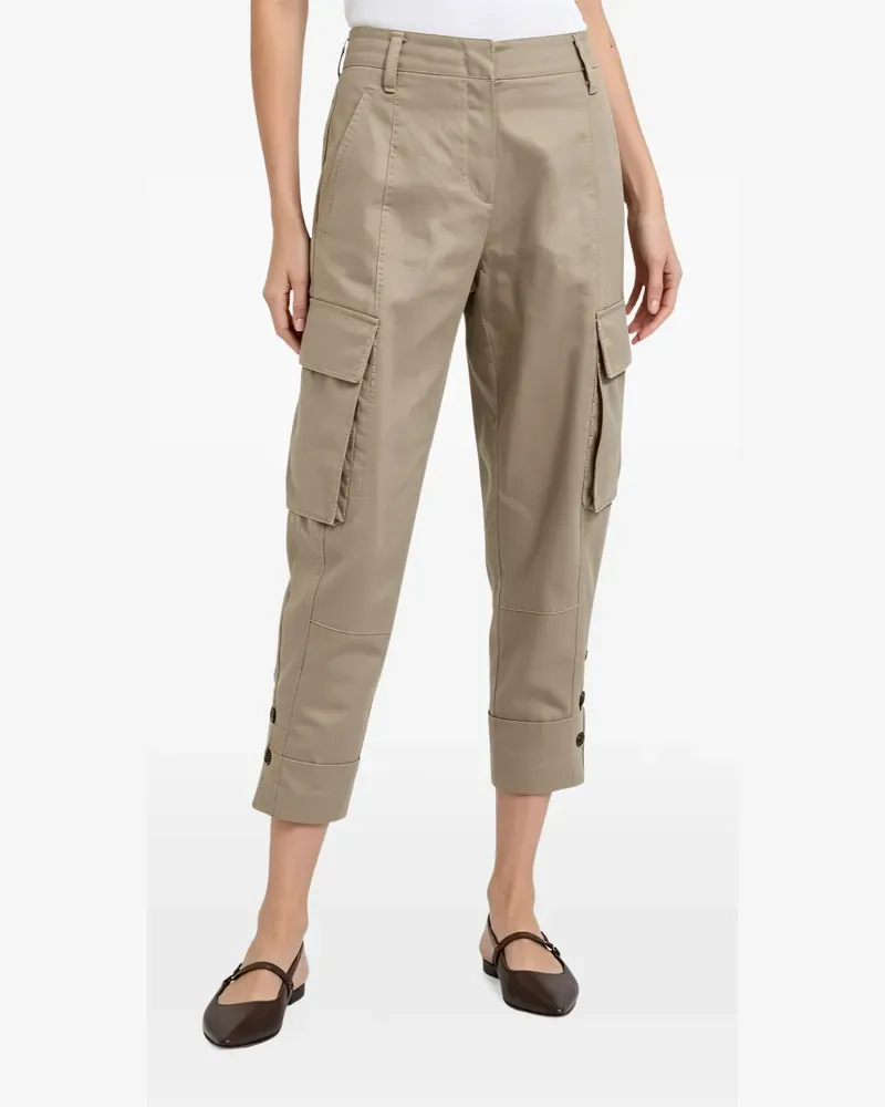 Brunello Cucinelli button-cuff cargo pants - Nude Nude