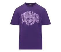 T-Shirt mit Medusa-Logo - Violett