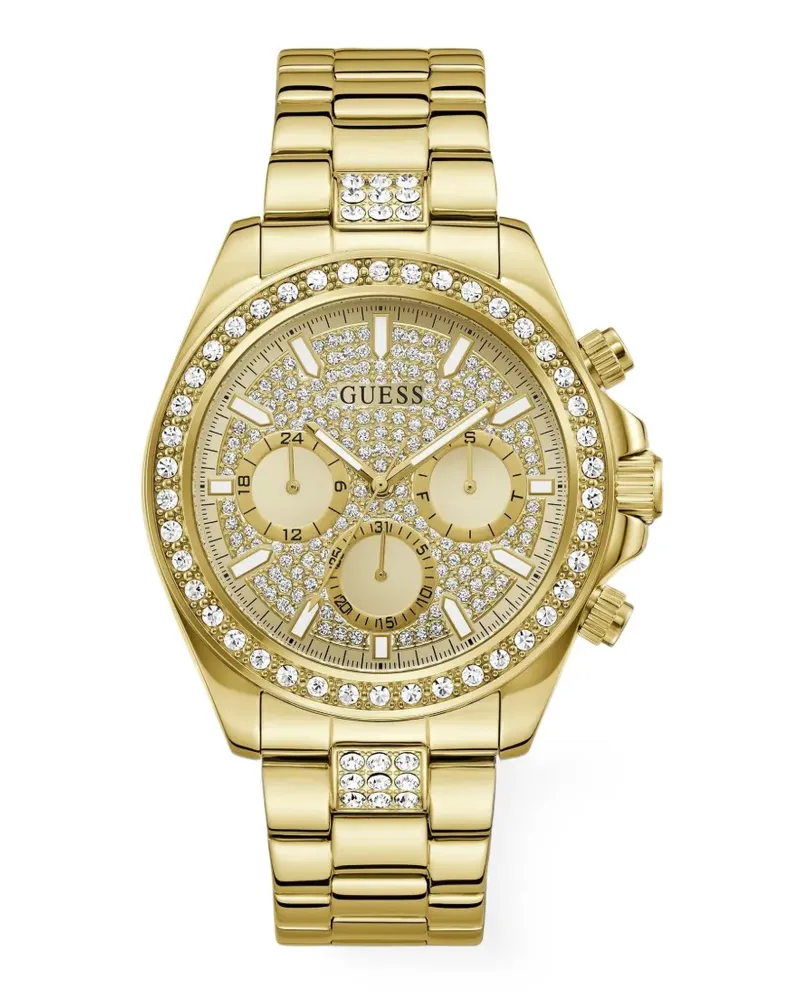 Guess Armbanduhr mit Logo-Detail 44mm - Gold Gold
