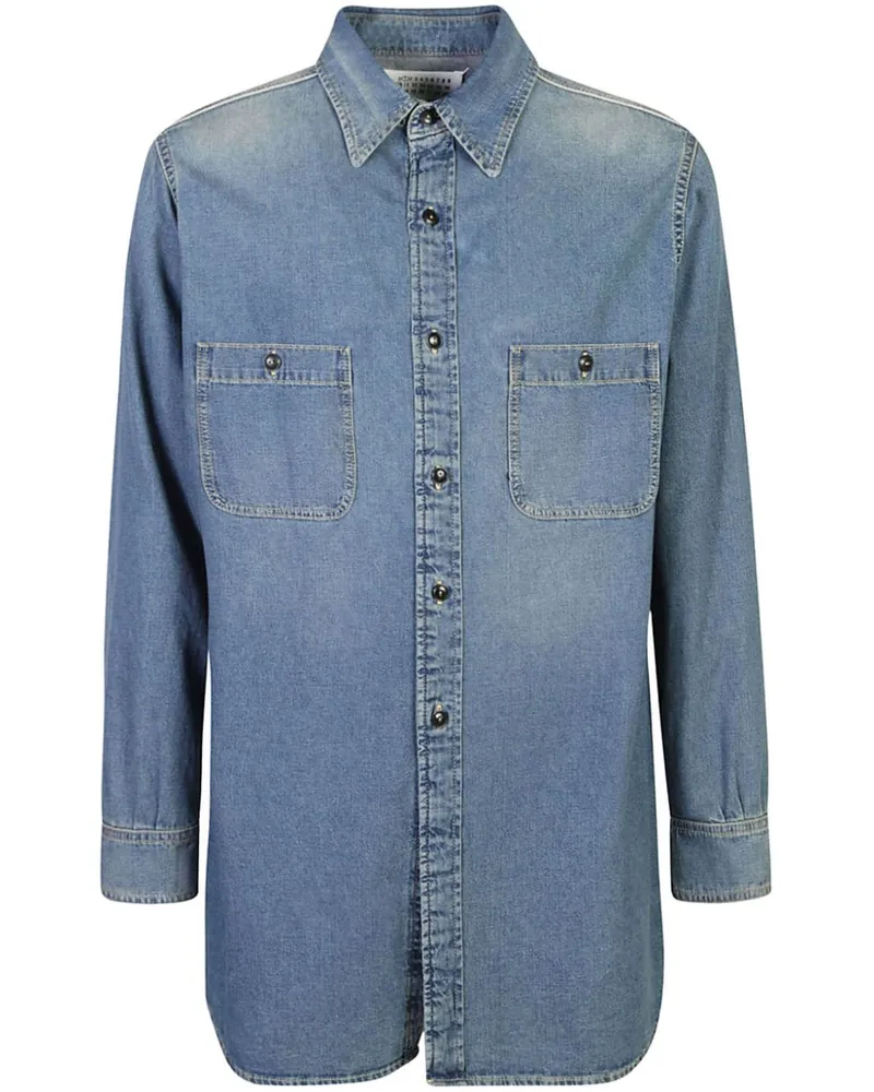 Maison Margiela Klassisches Jeanshemd - Blau Blau