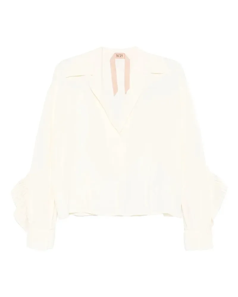 N° 21 Bluse aus Krepp - Nude Nude