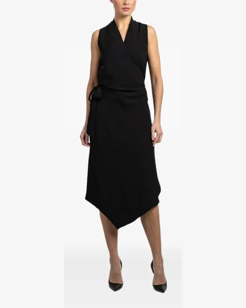 Peter Cohen Victor V-neck dress - Schwarz Schwarz