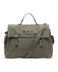 A.P.C. Recuperation Kuriertasche Grün