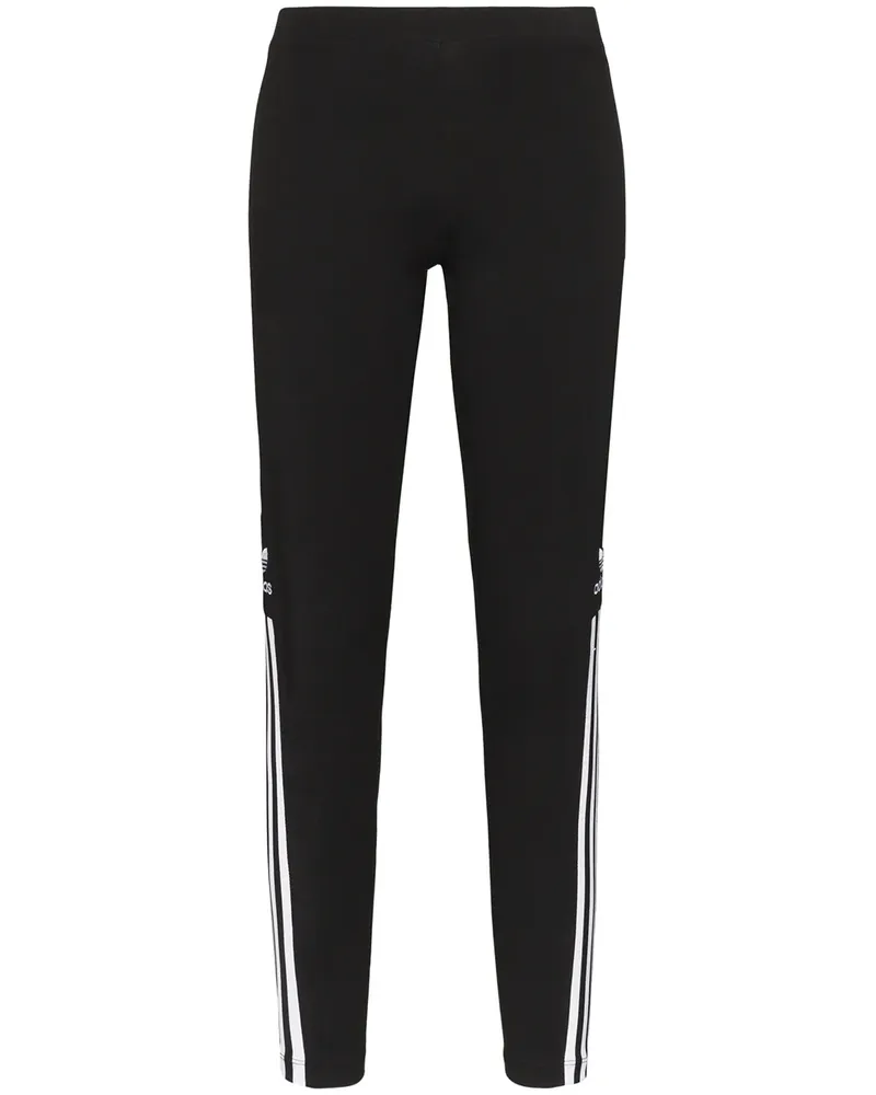 adidas Leggings mit Trefoil-Logo - Schwarz Schwarz