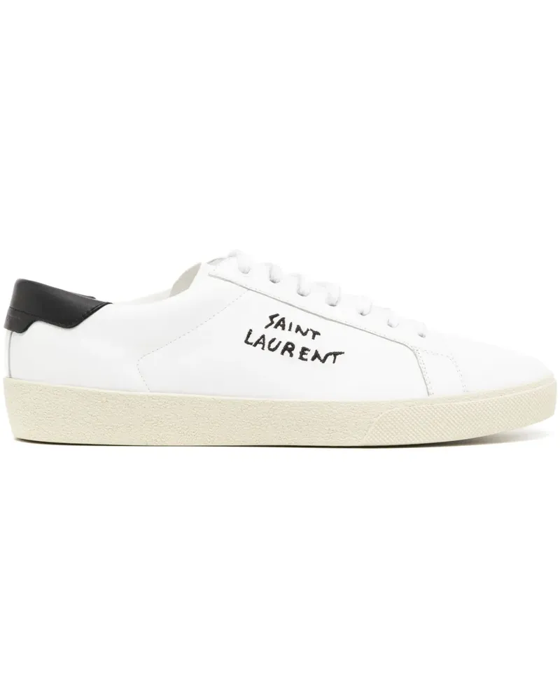 Saint Laurent Sneakers mit Logo-Stickerei - Weiß Weiß