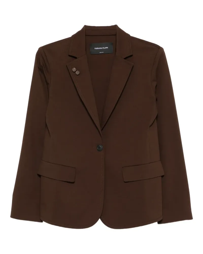 Fabiana Filippi Geknöpfter Blazer - Braun Braun