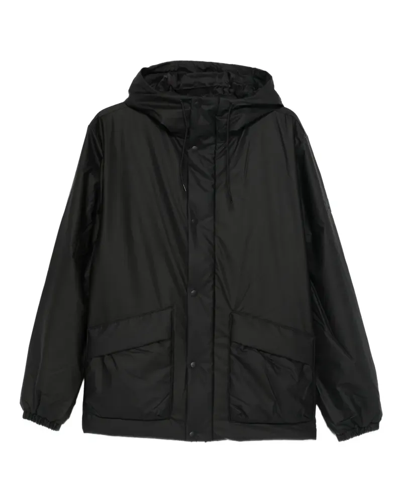 RAINS Lohja Kapuzenjacke mit Taschen - Schwarz Schwarz