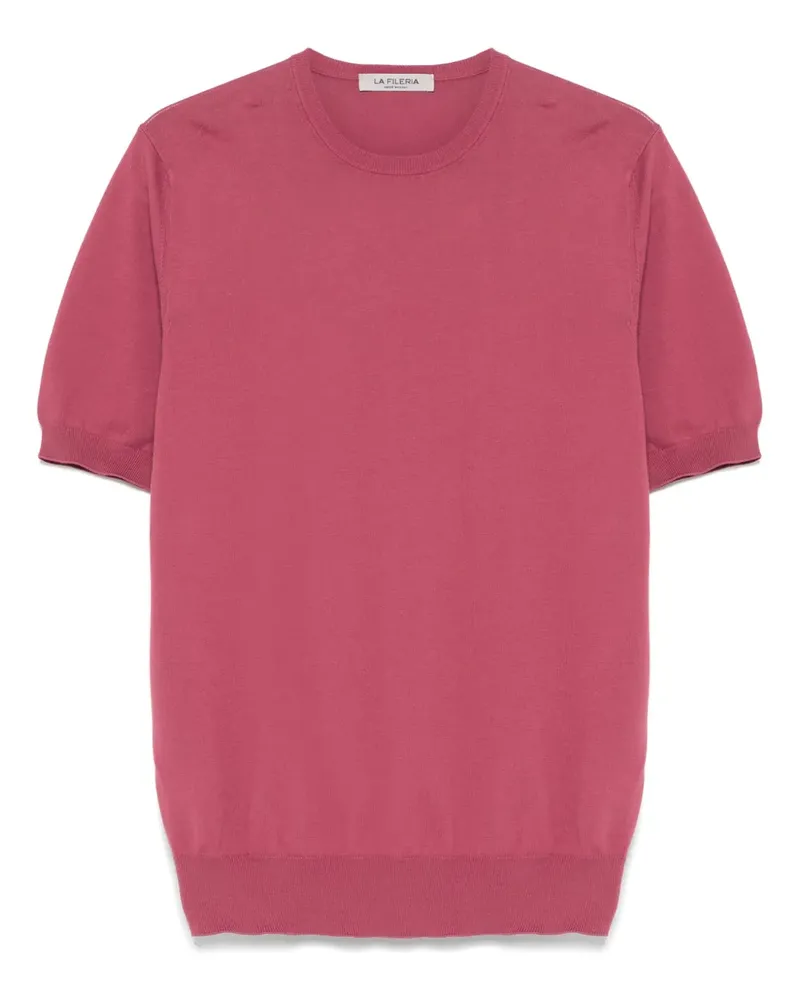 La Fileria Klassisches T-Shirt - Rosa Rosa