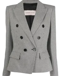 Alexandre Vauthier Doppelreihiger Blazer mit Check Schwarz