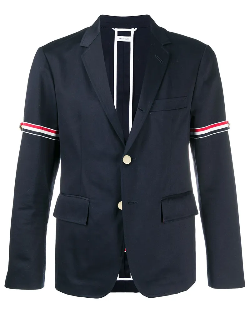 Thom Browne Sakko mit Armbinden - Blau Blau