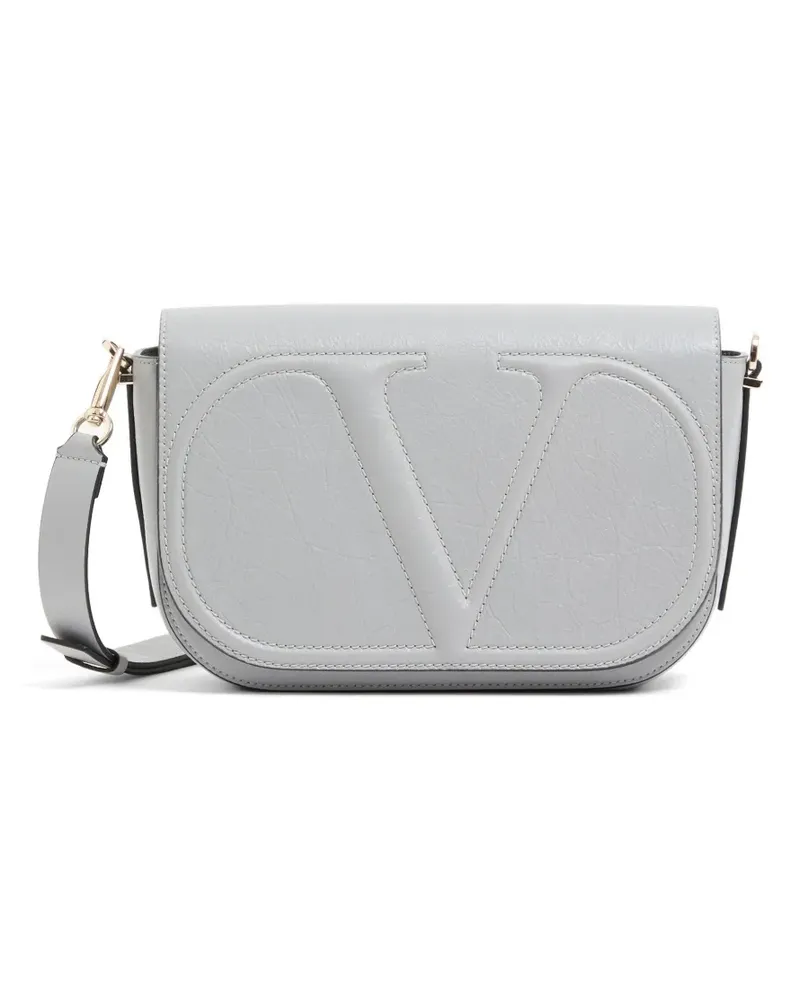 Valentino Garavani Vlogo Walk Nappa Umhängetasche - Grau Grau