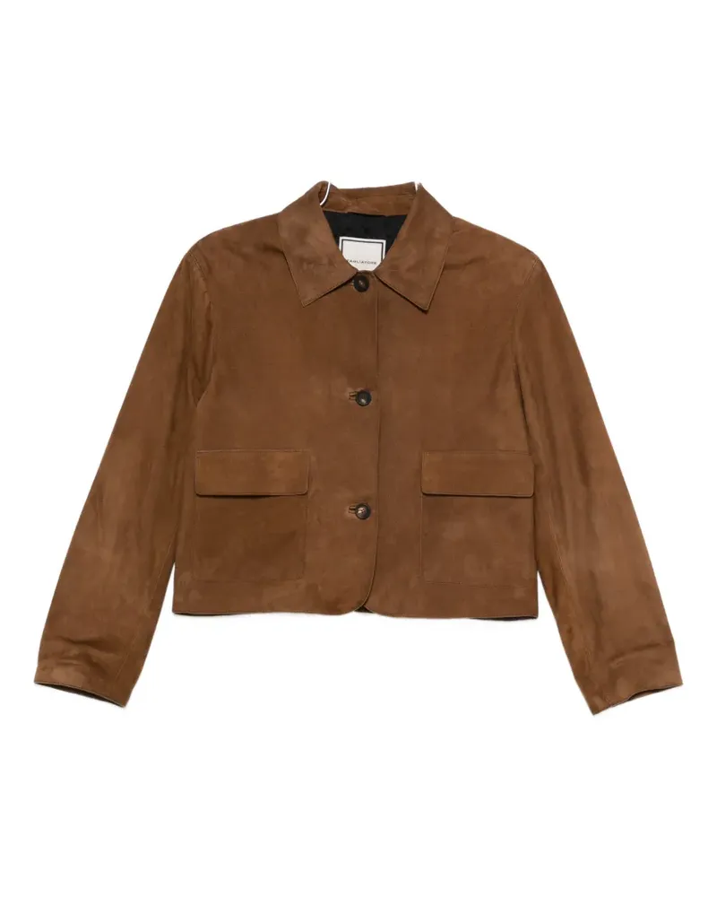 Tagliatore Valerie suede jacket - Braun Braun