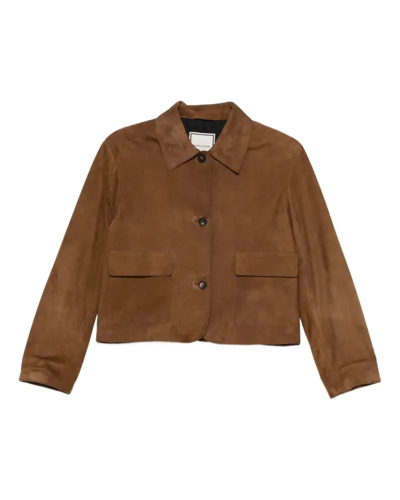 Tagliatore Valerie suede jacket - Braun Braun