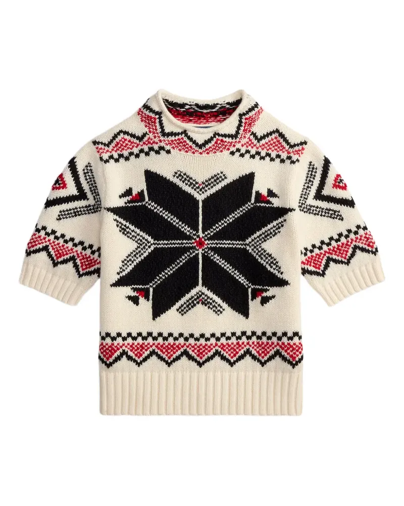 Ralph Lauren Kurzärmeliger Pullover - Weiß Weiß