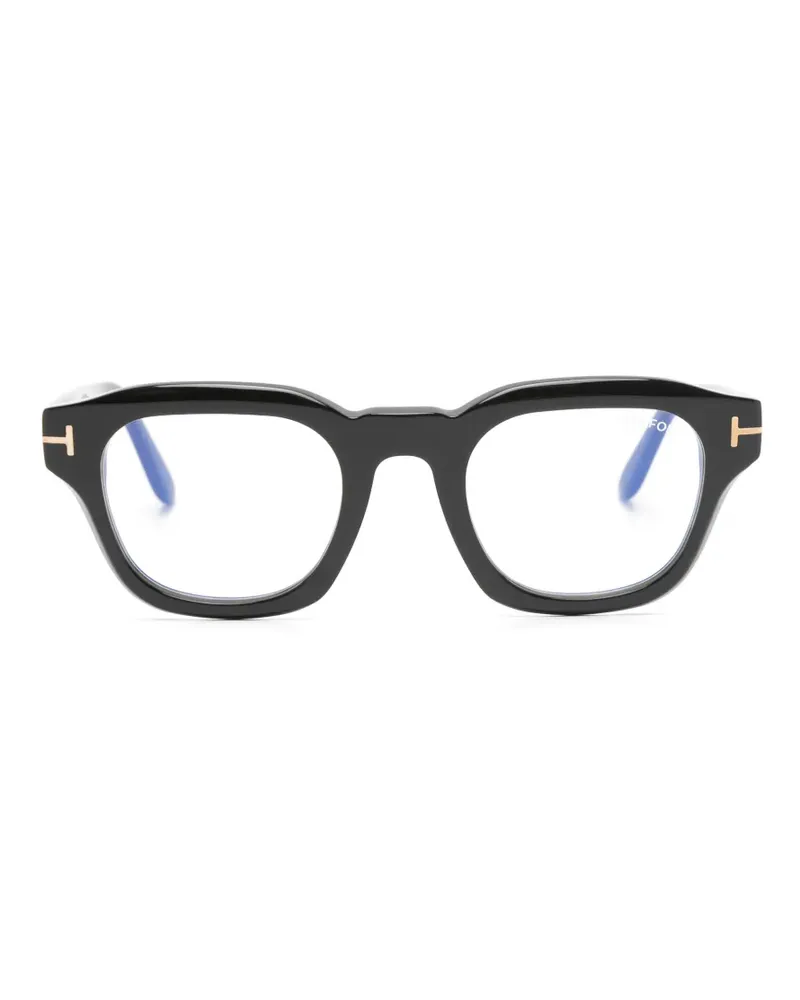 Tom Ford geometric-frame glasses - Schwarz Schwarz
