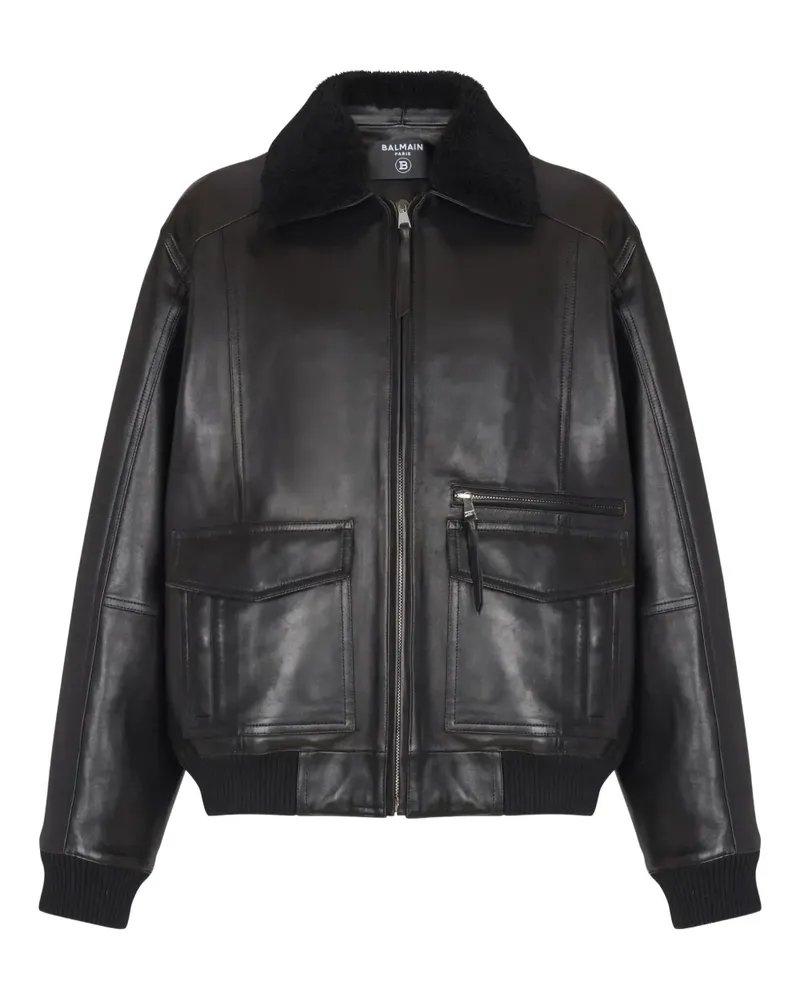 Balmain Jacke mit Taschendetail - 0PA BLACK 0pa
