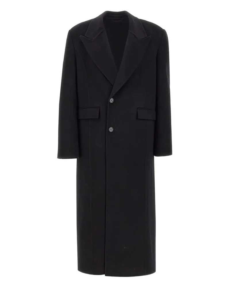 Séfr Tetsu Mantel mit Klappentasche - Schwarz Schwarz