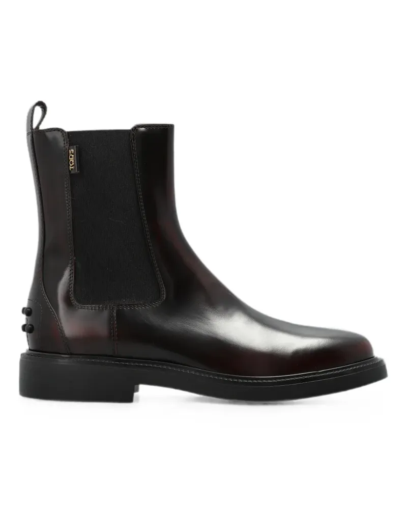 TOD'S ankle boots with logo - Rot Rot