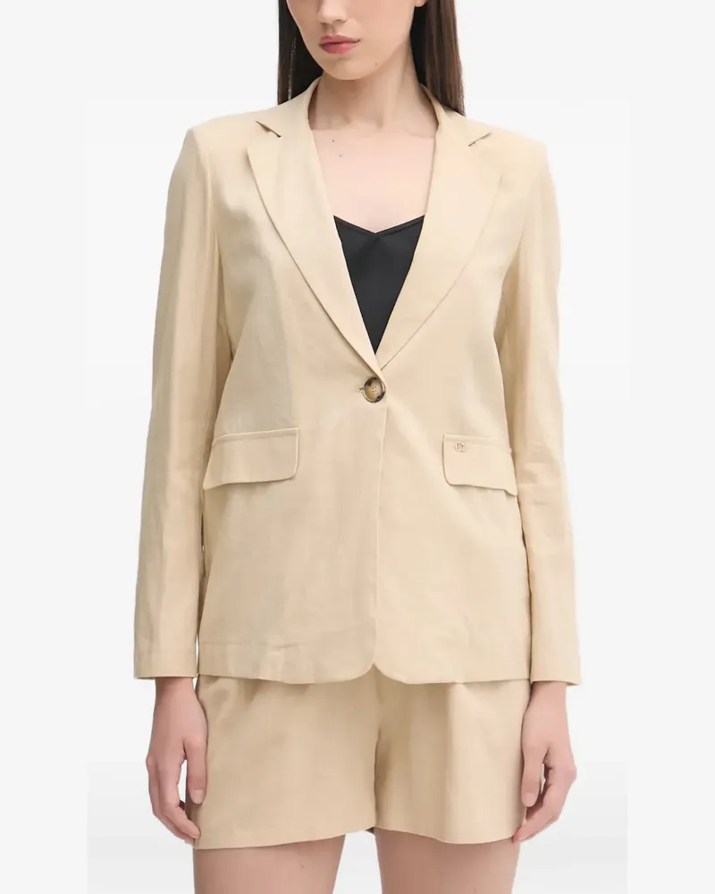 Gaudi Blazer mit fallendem Revers - Nude Nude