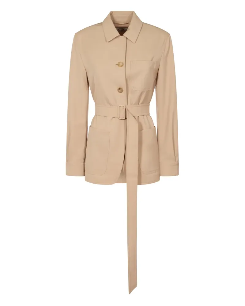 Max Mara Utility-Jacke mit Gürtel - Nude Nude