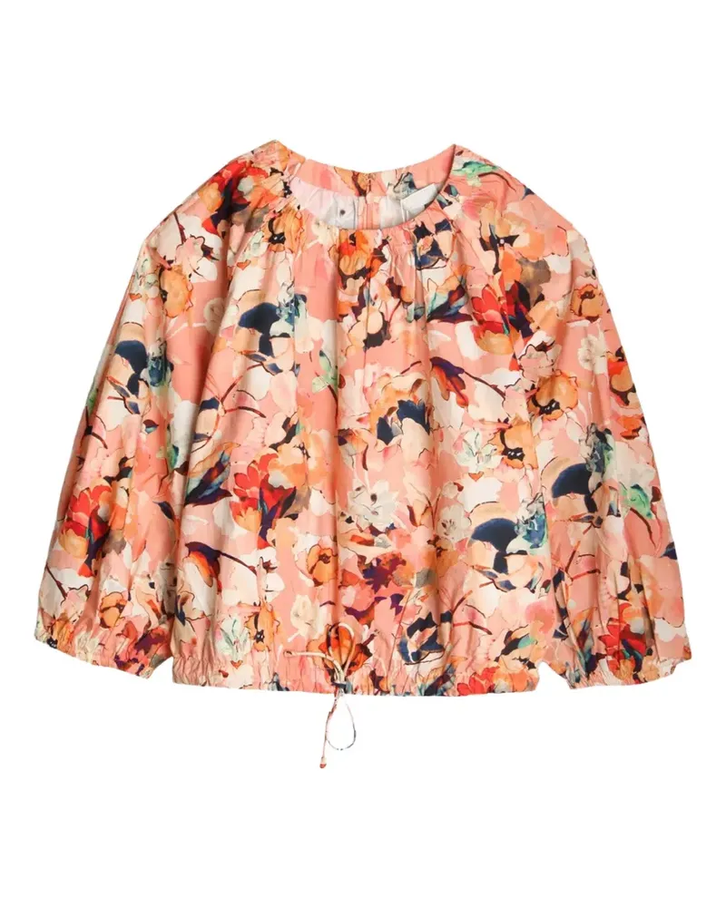 Ulla Johnson Lucie Bluse mit Blumenprint - Rosa Rosa