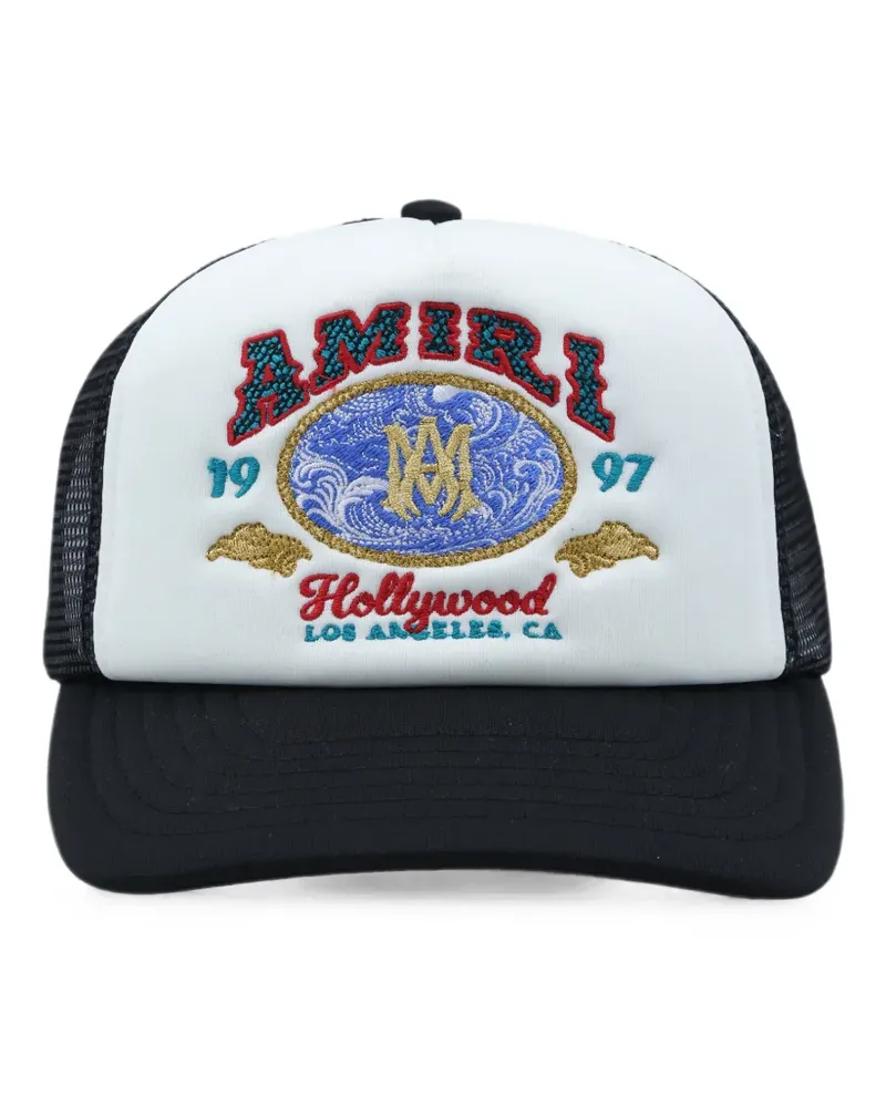 Amiri logo-embroidered trucker cap - Weiß Weiß