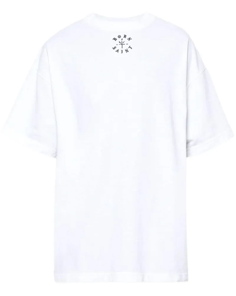 SAINT MXXXXXX T-Shirt mit Logo-Print Weiß