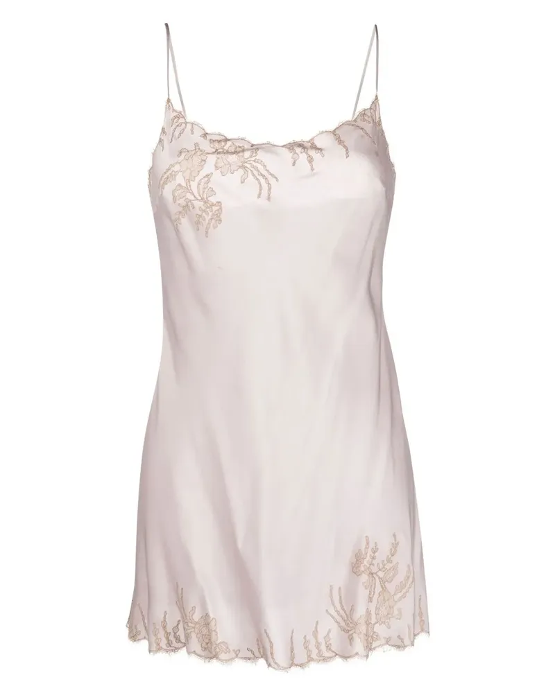 Carine Gilson Kleid mit Spitze - Violett Violett